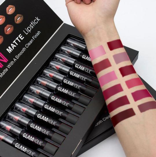 Long-Lasting Matte Lipsticks (12 pcs/set)